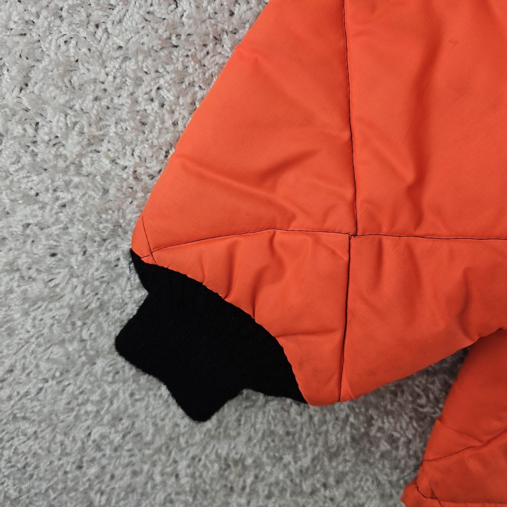 Vintage Big Smith Missabe Railroad Blaze Orange Camo Jacket Sz Medium Made USA - Picture 12 of 14